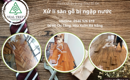 Mẹo xử lý sàn gỗ bị ngập nước