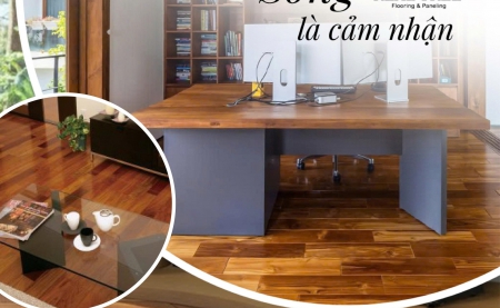 Trần gỗ Tếch Lào & Ốp tường gỗ Tếch Lào tại Hội An – Tôn vinh vẻ đẹp sang trọng từ thiên nhiên