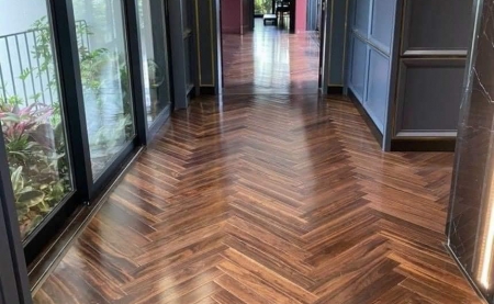 UV coating technology for natural wood flooring