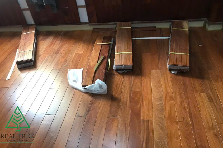 Sàn gỗ căm xe lót đũi