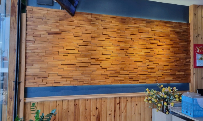 ỐP TƯỜNG TẾCH LÀO