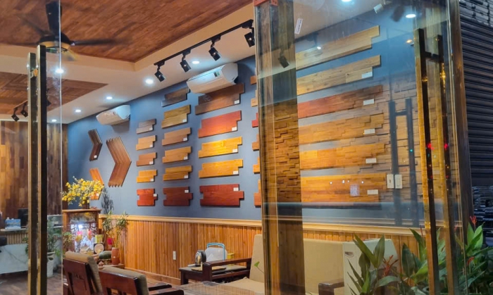 ỐP TƯỜNG TẾCH LÀO