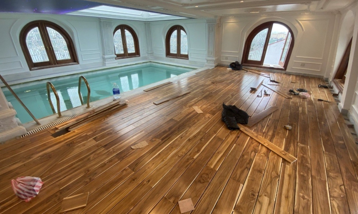 SÀN GỖ TẾCH NGOÀI TRỜI & HỒ BƠI