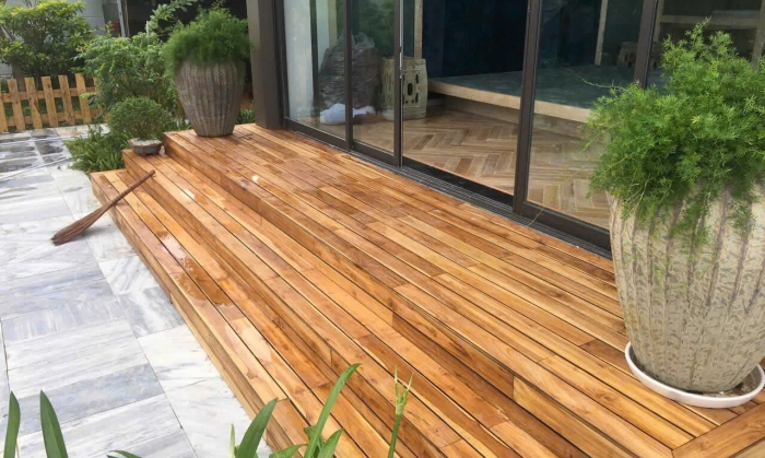 SÀN GỖ TẾCH NGOÀI TRỜI & HỒ BƠI