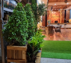 ỐP TƯỜNG TẾCH LÀO